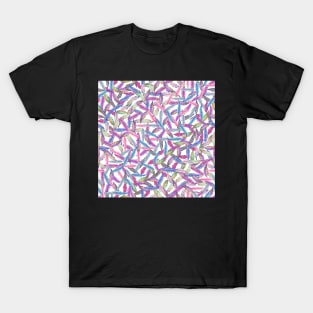 Colourful Boho Feathers Pattern T-Shirt